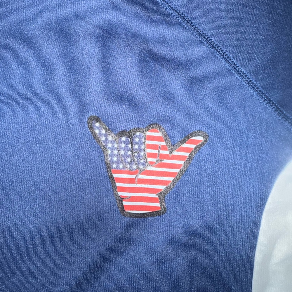 Beach Bros Rash Guard with UPF 50+ Navy Blue Swim Shirt - Picture 3 of 6